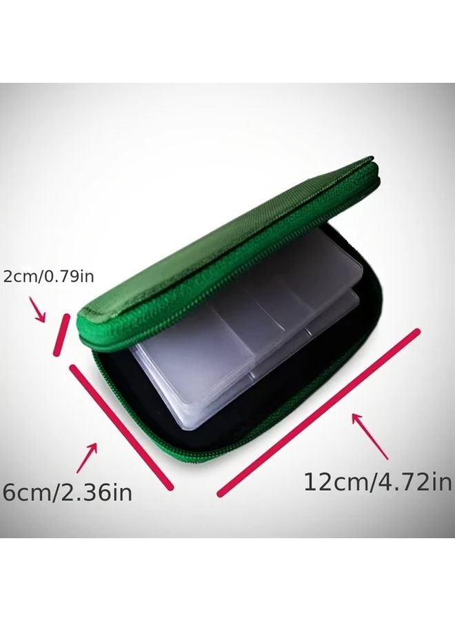 Rose Red Memory Card Storage Bag 22 Slots Portable Protective Case Holder For CF SD Micro SD - Image 2